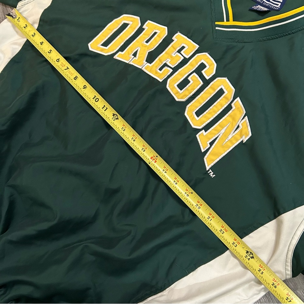 Vintage Oregon Ducks Crable Sportswear Pullover Windbreaker Jacket Men's Size XL - Picture 4 of 10